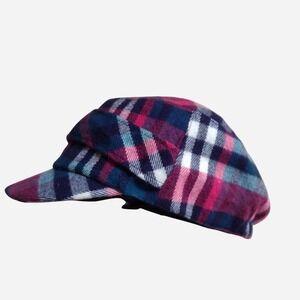 D&Y Womens colorful plaid cap